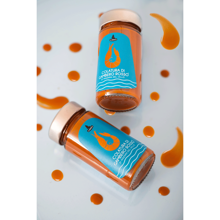 Würzsauce Sizilianische Essenz der roten Garnele. 100 ml.